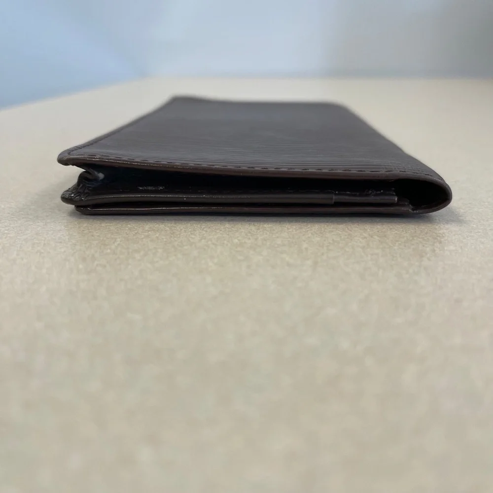 Louis Vuitton Brown Epi Leather Porte Cartes Credit Wallet -Preloved